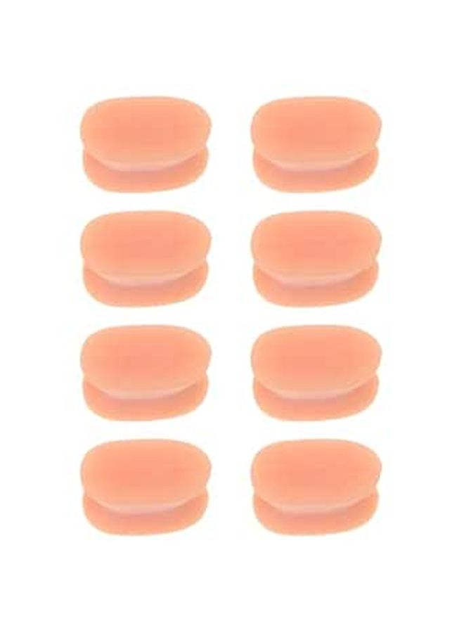 8pcs Foot Thumb Valgus Corrector Big Toe Straightener Toe Adjuster Light Brown For Bunion Relief Alignment Support - Image 1