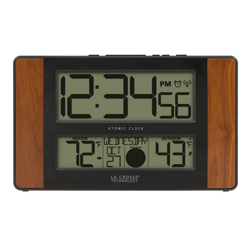 La Crosse Technology Wall/Table Clock, 6.61-inch x 11.1-inch x 1.14-inch (513-1417CH-INT) - Image 1