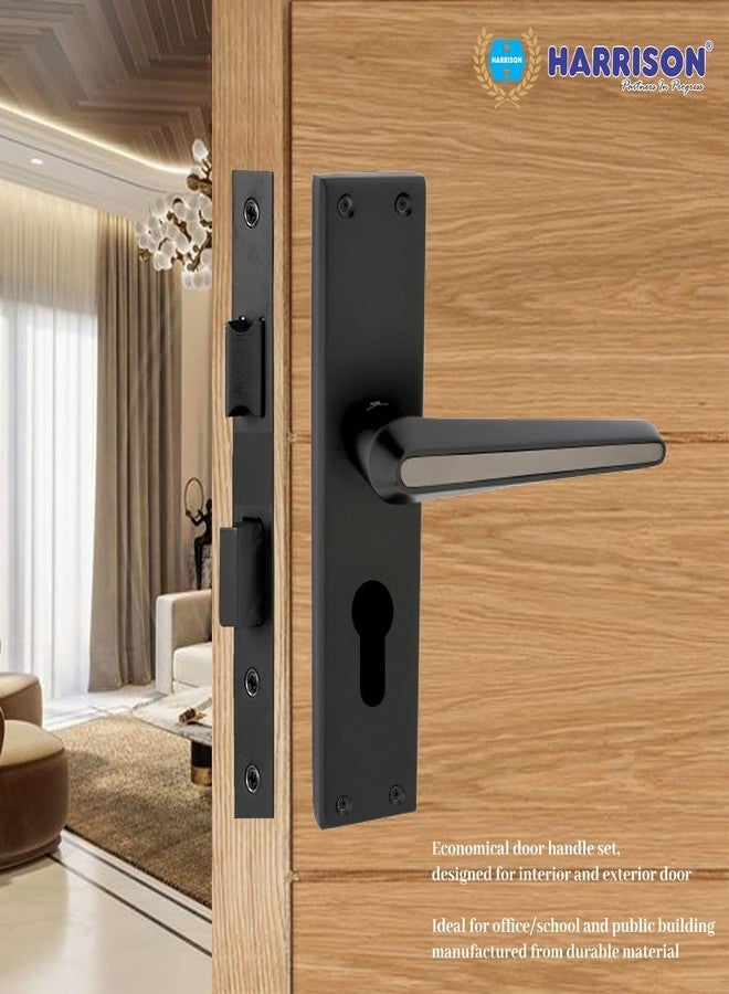 Harrison Door Locks for Main Door, Door Lock for Bedroom, Mortise Door Lock Set, Mortise Door Handle, Door Locks Handlesets with 3 Key | Black Matt Finish | 30530| Entrance/Both Sid Knob - Image 2