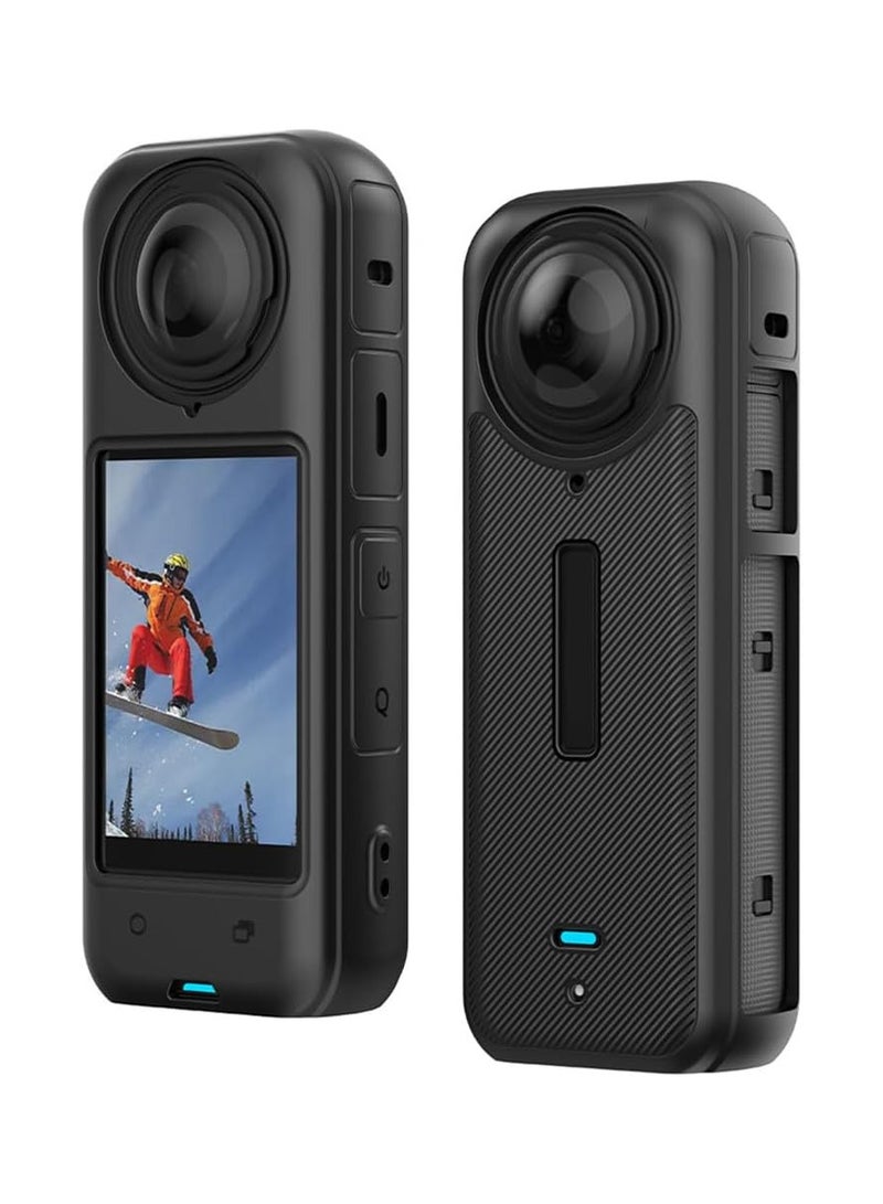Anmi Silicone Protective Case for Insta360 X4, Anti-Slip Anti-Scratch Protector Cover  - Image 1