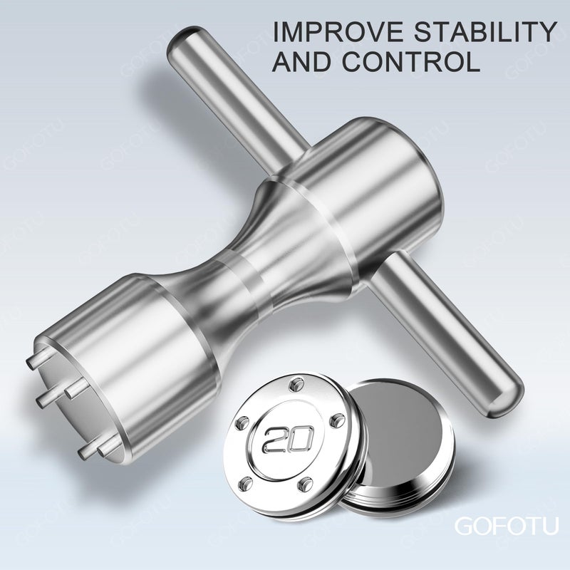 Gofotu Golf Weight 2pcs 5g/10g/15g/20g/25g/30g/35g/40g/45g Golf Weights Wrench Kit Compatible with Titleist Scotty Cameron Putter Newport (2pcs 15g+Wrench) - Image 5