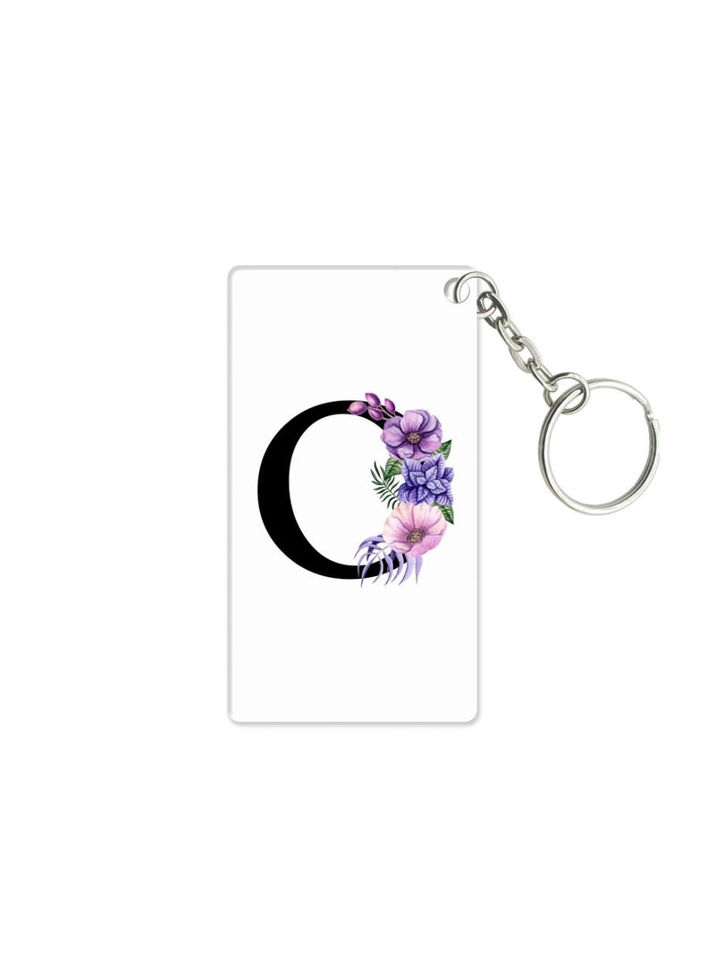 PRINTSHOP4ME Acrylic Alphabet A-Z Initial Letter Keychain for Women Bag Charms Purse Charms For Handbags Pendant Key Ring for Purse Handbags Women Girl Key Ring for Backpack  - Image 1