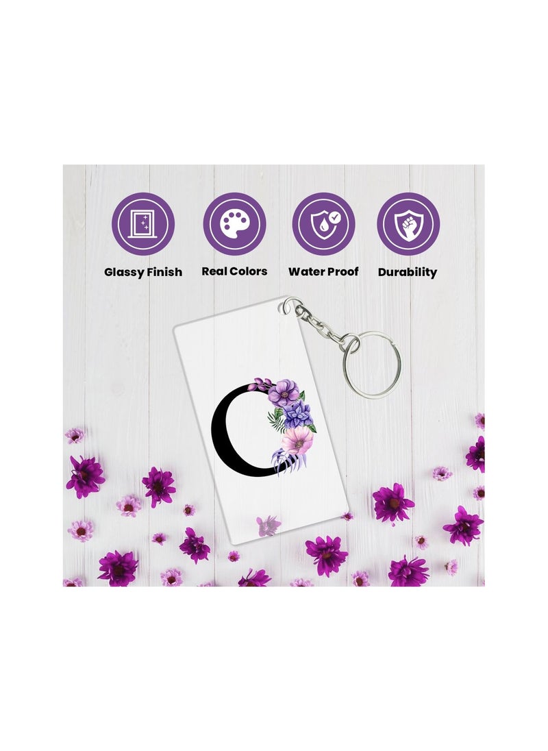 PRINTSHOP4ME Acrylic Alphabet A-Z Initial Letter Keychain for Women Bag Charms Purse Charms For Handbags Pendant Key Ring for Purse Handbags Women Girl Key Ring for Backpack  - Image 5