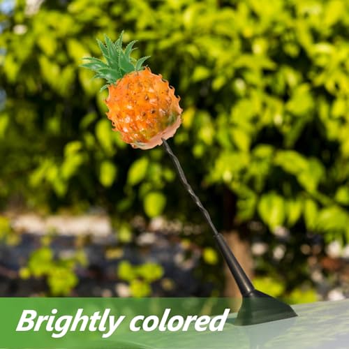 SOLUSTRE زينة هوائي سولستري، زينة أناناس، زينة خارجية مضحكة للسيارة، كرة أناناس كرتونية لتعليق مرآة السيارة لتزيين السقف الخارجي للمركبات، 20.00X9.00X9.00CM - Image 4