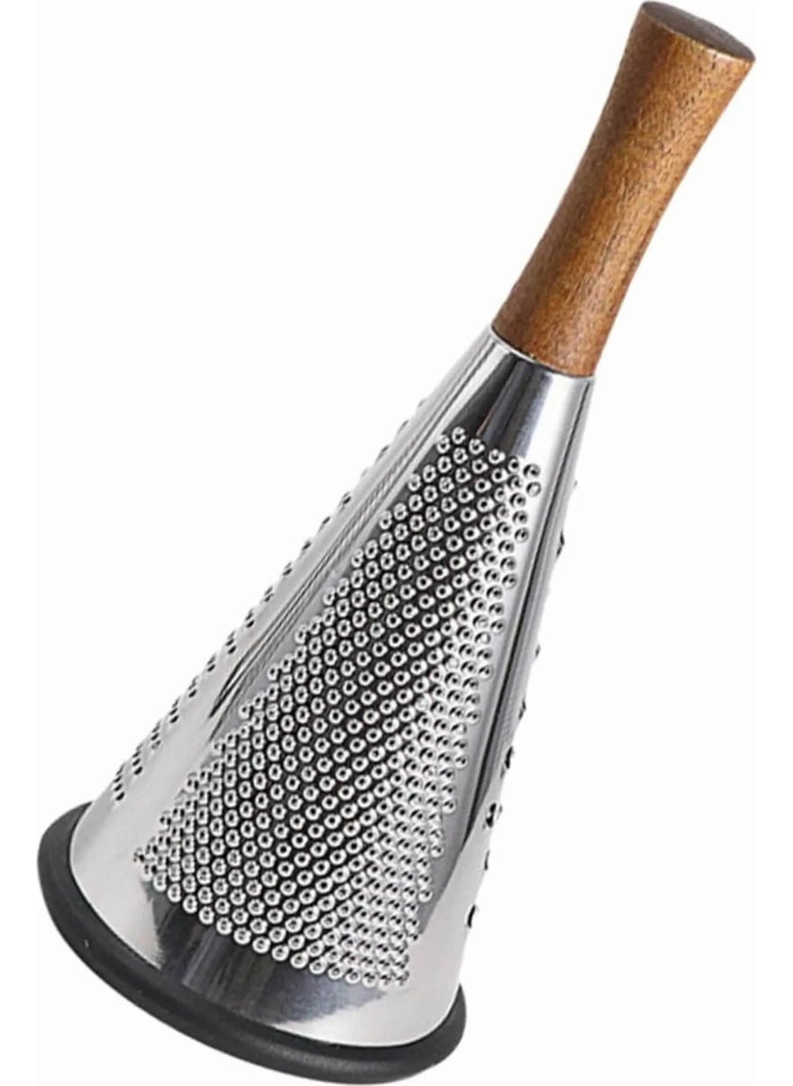 Octopus Bazaar - Bamboo Handle Conical Grater | 3 Function Chopping - 27 cm - Image 1