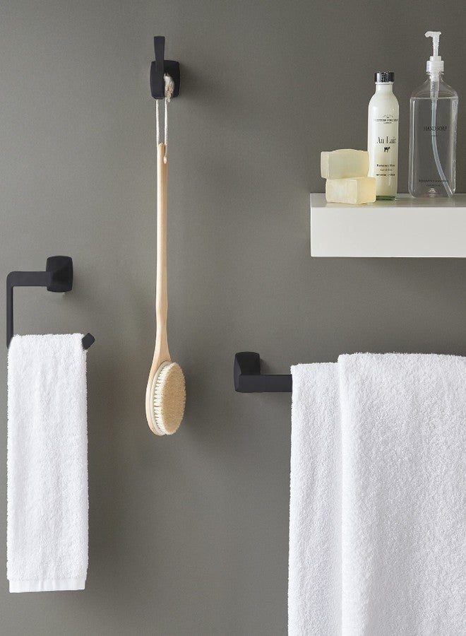 Pfister Venturi Bath Towel Bar for Bathroom, 18-Inch, Wall-Mounted, Screw-in, Matte Black Finish, BTBVNC1B - Image 2
