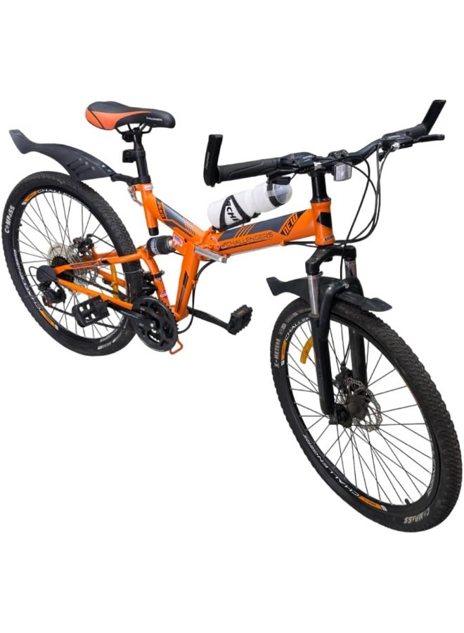 Challengers Folding Aluminum Bike, 21 Speed, 26 Inch - Image 3