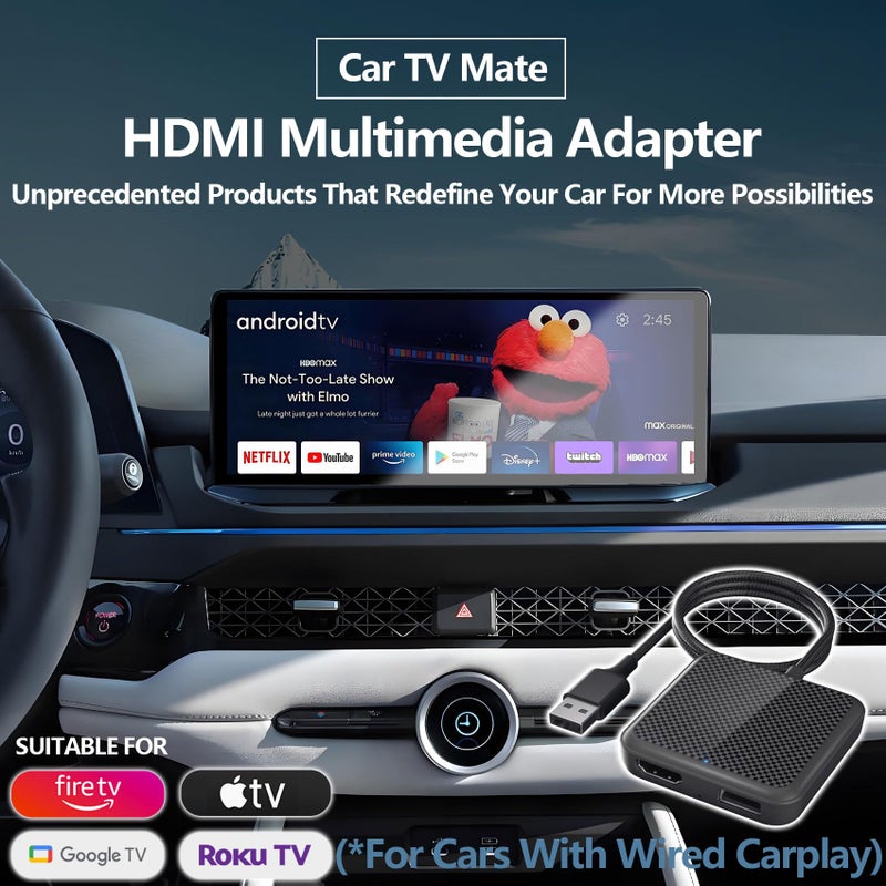 AUSATOYN Wireless Carplay Adapter, Android Auto Adapter 2025 Carplay, Plug and Play, Convert Wired to Wireless Supports Car Original Control, Mini Car Play Box for Cars - Image 2