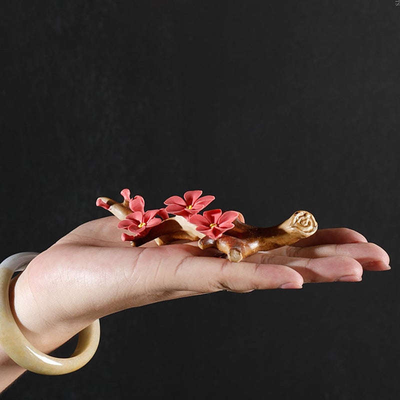 2pcs Flower Censer Holder Ceramic Plum Blossom Incense Stick Burner Incense Burner Incense Stick Holder - Image 4