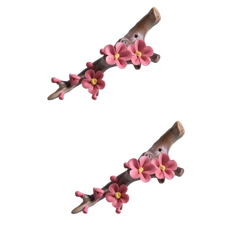 2pcs Flower Censer Holder Ceramic Plum Blossom Incense Stick Burner Incense Burner Incense Stick Holder - Image 1