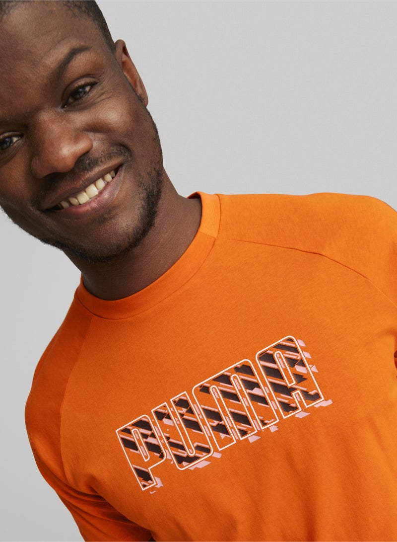 PUMA DYNA-MIX Mens Graphic Crew Neck Shortsleeve T-shirt - Image 2