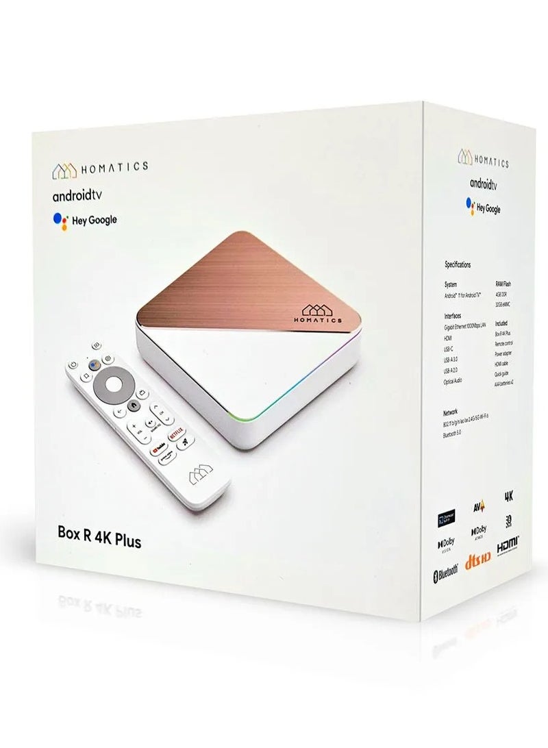 Homatics Media Player TV Set-Top Box Android Smart TV R 4K Plus, 4 GB/32 GB, white  - Image 2