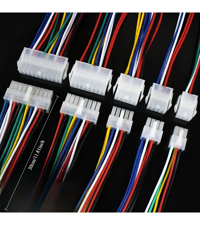 Male Female 14 Pin Car Wiring Harness Connector Electric Motorcycle Controller 11.81inch - Image 2