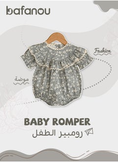 Bafanou Bafanou Summer Printed Baby Girls Jumpsuit Infant Floral Playsuit ShortSleeve Romper for Newborns  - Image 1