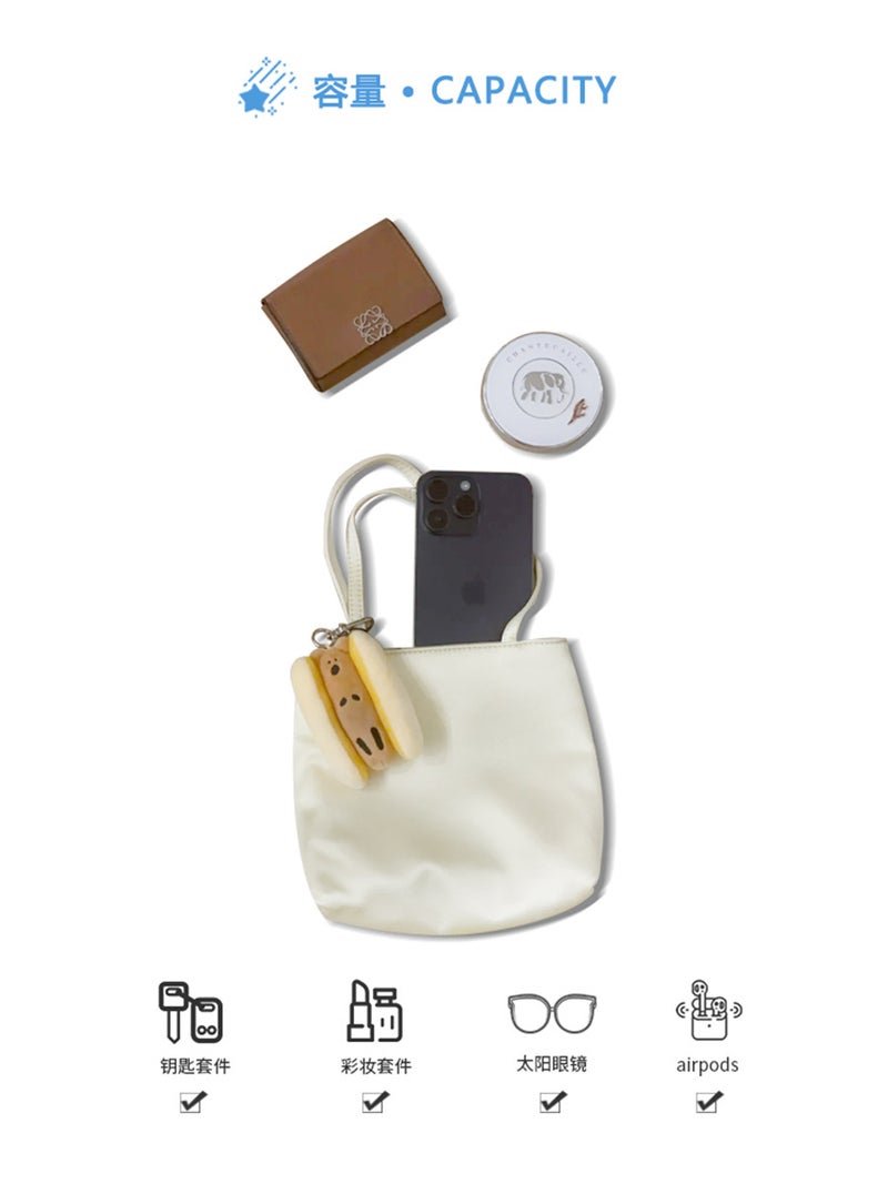 Silk Bag Small Crowd High-End Portable Small Cloth Bag Handbag Women'S Hand Bag Women'S All-Match Mobile Phone Handbag Hand-Wrung Bag - Image 4