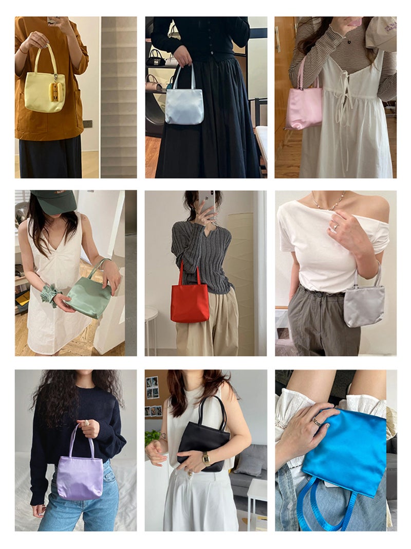 Silk Bag Small Crowd High-End Portable Small Cloth Bag Handbag Women'S Hand Bag Women'S All-Match Mobile Phone Handbag Hand-Wrung Bag - Image 3