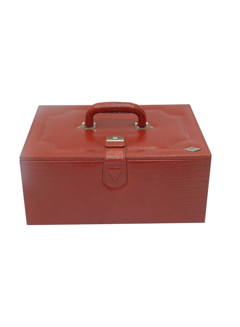 LAVERI LEATHER Laveri Watch Box for Men Women (36 Slots), Premium  Leather Watch Case  Organizer with Crystal Glass Top, Removable Pillow - Image 3