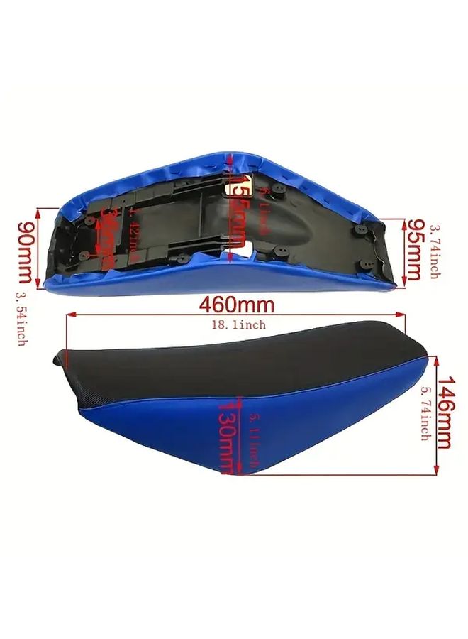 Red Thickened Tall Motorcycle Seat For CRF50 Dirt Bike Pit Bike Heavy Duty Foam With Design Compatible With 50 To 160cc Motorcycles Easy Installation Enhanced Comfort For Racing - Image 2