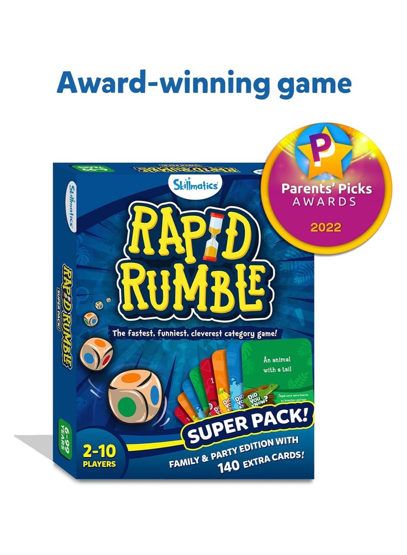سكيلماتيكس سكيل ماتيكس لعبة لوحية رابيد رامبل سوبر باك اصدار العائلة والحفلات مع 140 بطاقة اضافية العاب تعليمية هدايا للاطفال والمراهقين والبالغين - Image 2