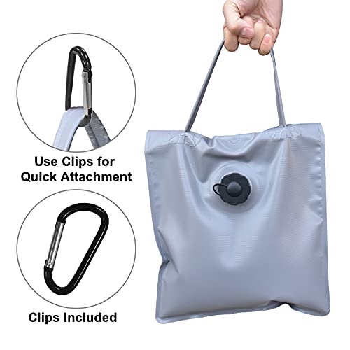Eurmax USA Saddle Design Water Weight Bag Heavy Duty Water Saddlebag Portable Water Bags Outdoor Weights Photo Video Studio Stand 4-Pack（Grey） - Image 4