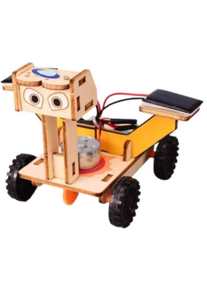 Fatio STEM Toy, Wooden Lunar Rover, Solar-Powered Montessori Toy, DIY 3D puzzle, eco-friendly, handmade, educational toy - Image 1