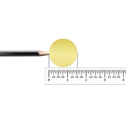 Hybsk 1.5 Inch Blank Color Coding Labels Inventory Management Home Organization Target Pasters for Shooting 500 Adhesive Stickers Per Roll (Gold Foil) - Image 5