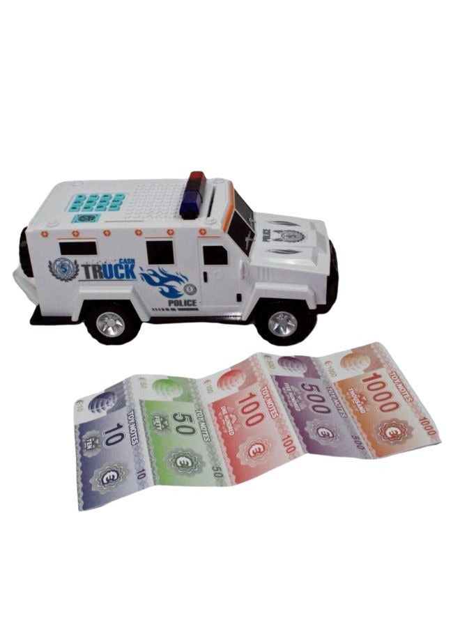 gy Bank Armored Car Bank Cash Coin ATM Bank with Light  Password Protected Electronic Money Bank Toy Car For Adults And Kids - Image 2
