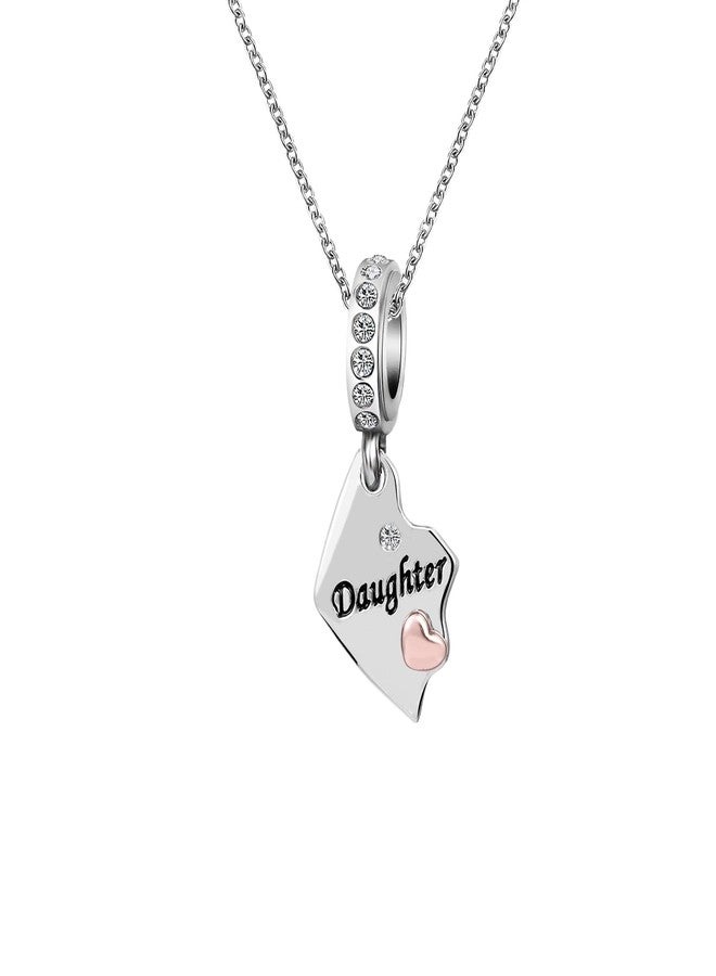 KunBead 18 inch Mother Daughter Son Love Puzzle Rose Gold Heart Charm Pendant Necklace set of 3 Mothers Day Birthday Jewelry Gifts for Mom - Image 3