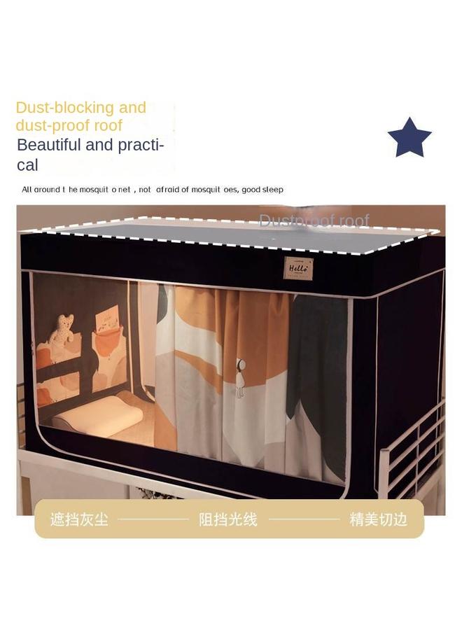 Bluejw 1S2J Wholesale Bed And Bed Mosquito Net Special Shading Curtain For Student Dormitory Upper Bent Mongolian Yurt Dormitory Curtain Bed Curtain Full  - Image 2