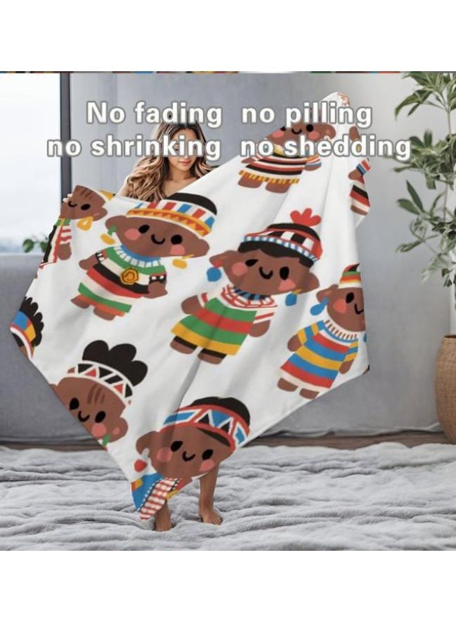 عام بطانية رقيقة من الفانيلا الكرتونية للأطفال والرضع (دافئة ومريحة، ومناسبة للنوم والألعاب) 70 سم * 100 سم - Image 5