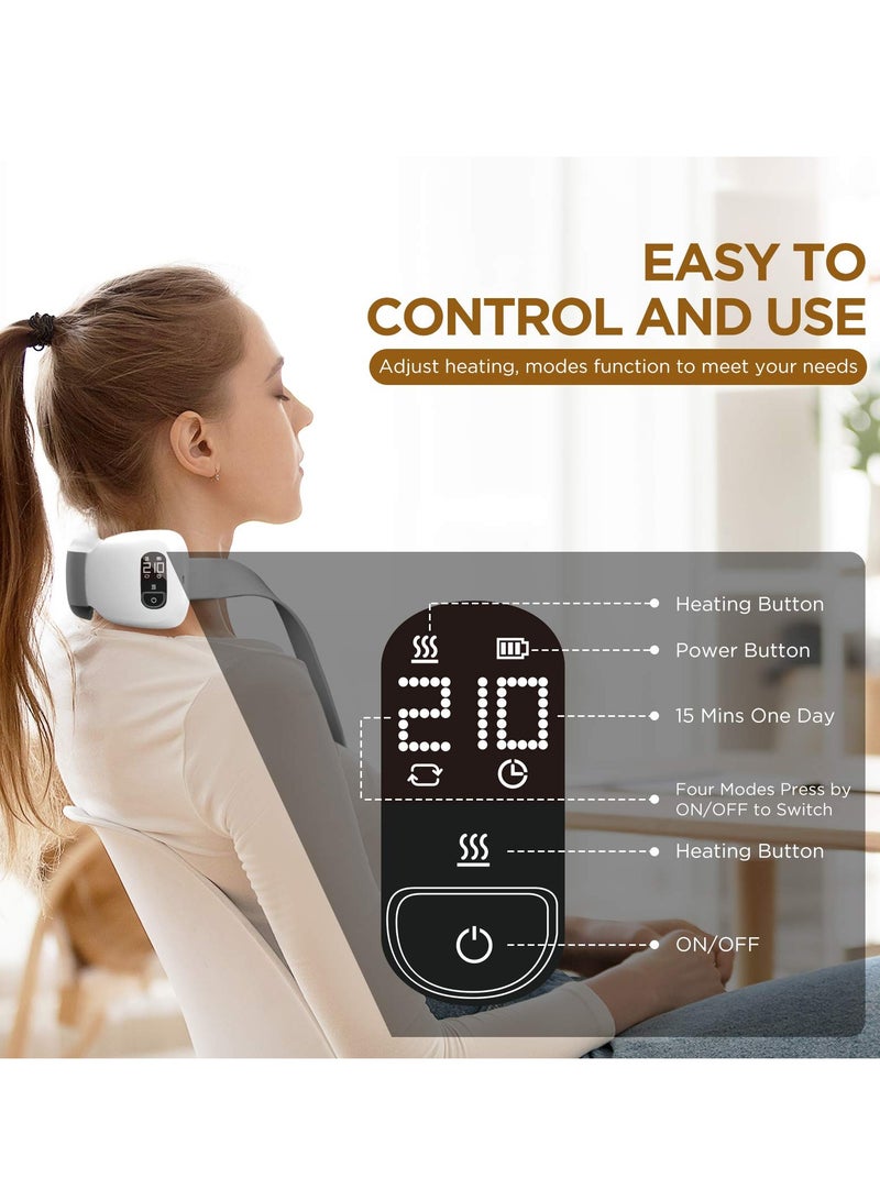 Excefore Shiatsu Neck and Back Massager with Soothing Heat,  Rechargeable Electric Deep Tissue 3D Kneading Massage Pillow for Shoulder, Leg, Body Muscle Pain Relief, Home, Office, and Car Use - Image 5