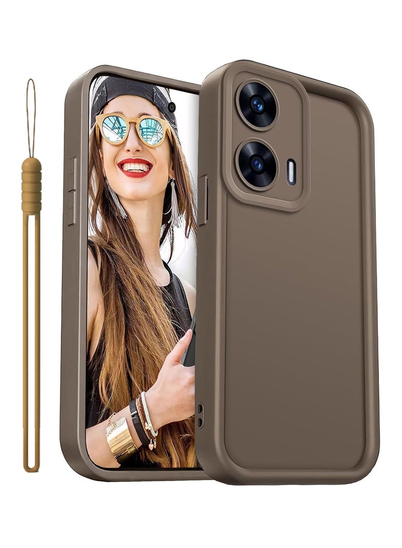 ايكارلوس جراب لهاتف Motorola Moto G85 5G المحمول - جراب واقٍ من السيليكون TPU وغطاء ممتص للصدمات باللون البني - Image 1