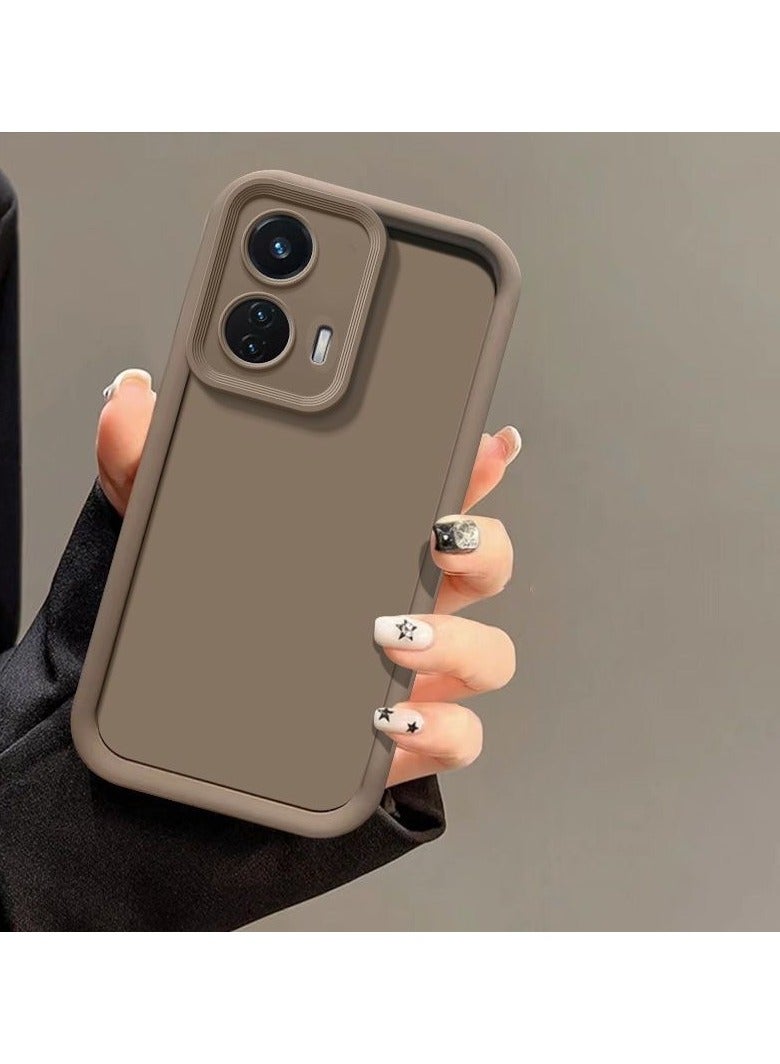 ايكارلوس جراب لهاتف Motorola Moto G85 5G المحمول - جراب واقٍ من السيليكون TPU وغطاء ممتص للصدمات باللون البني - Image 2