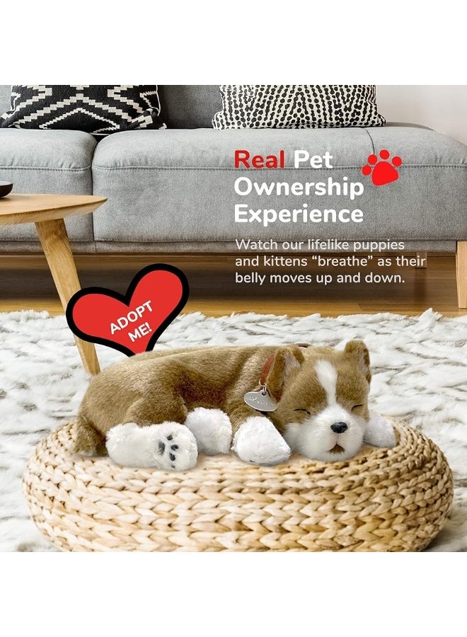 Perfect Petzzz Original Petzzz Pit Bull Realistic, Lifelike Stuffed Interactive Pet Toy, Companion Pet Dog with 100% Handcrafted Synthetic Fur - Image 5