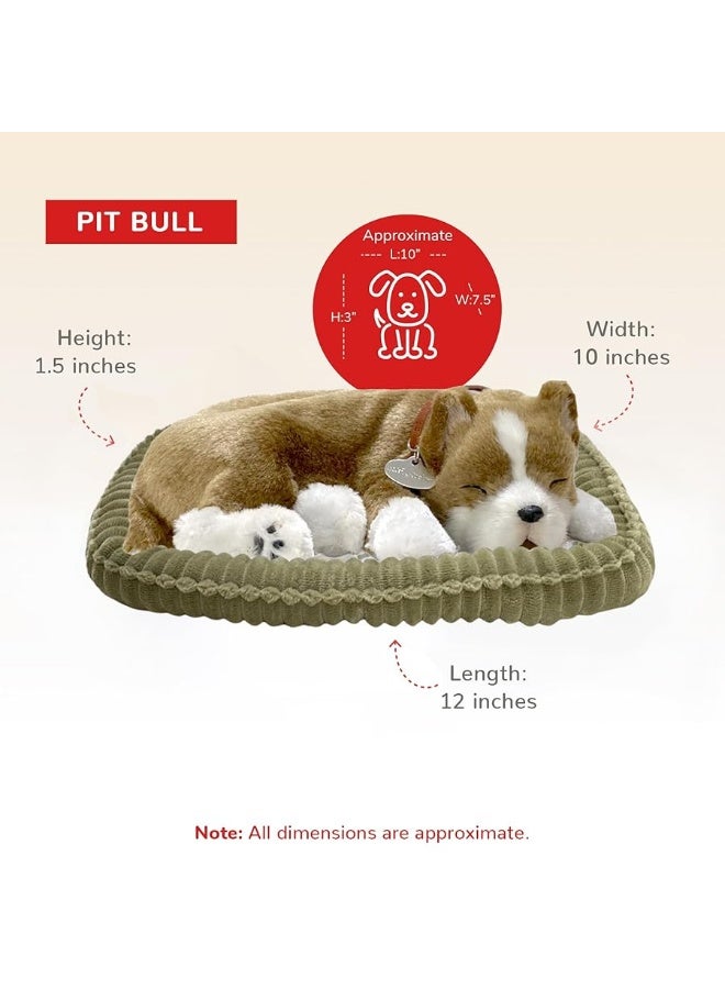 Perfect Petzzz Original Petzzz Pit Bull Realistic, Lifelike Stuffed Interactive Pet Toy, Companion Pet Dog with 100% Handcrafted Synthetic Fur - Image 2