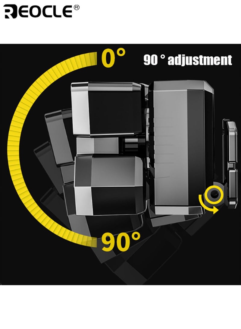 REOCLE 3-Level Adjustable Headlamp Portable Mining Light with USB Cable Rechargeable Tactical Flashlight Long Battery Working Light Head Light for Travel Camping Fishing Hunting - Image 4