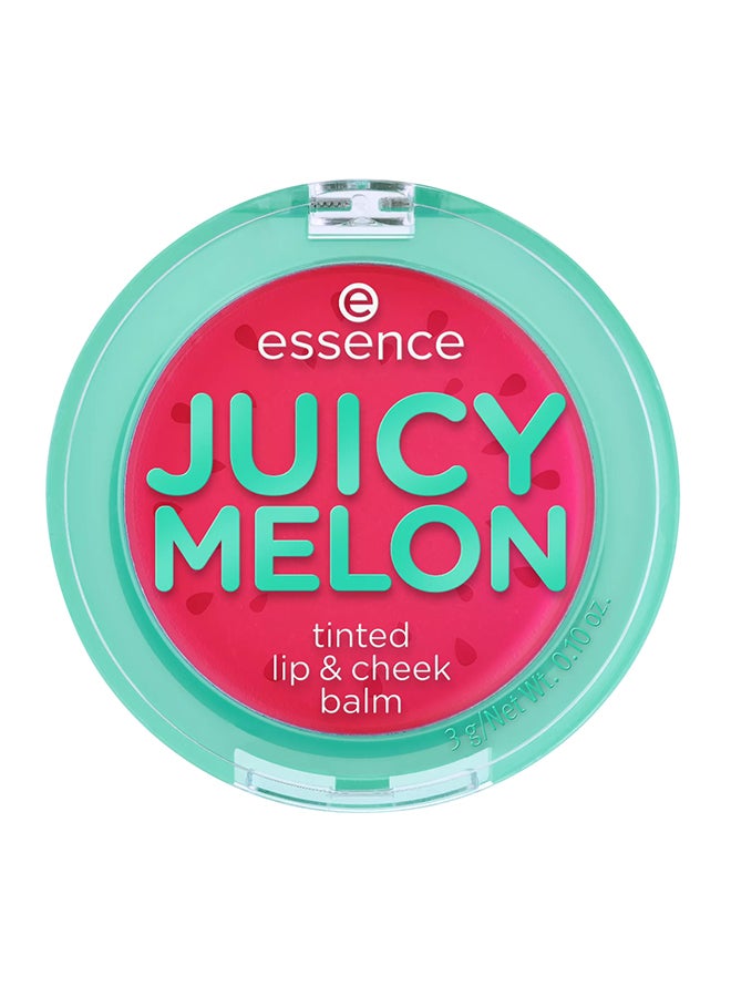 Essence Juicy Melon Tinted Lip & Cheek Balm | Natural Pink Tint | pH Reactive Formula | Fresh Watermelon Scent | Vegan | Paraben Free | Microplastic Free | Nanoparticles Free | Pack of 1 (3g) Pink - Image 1