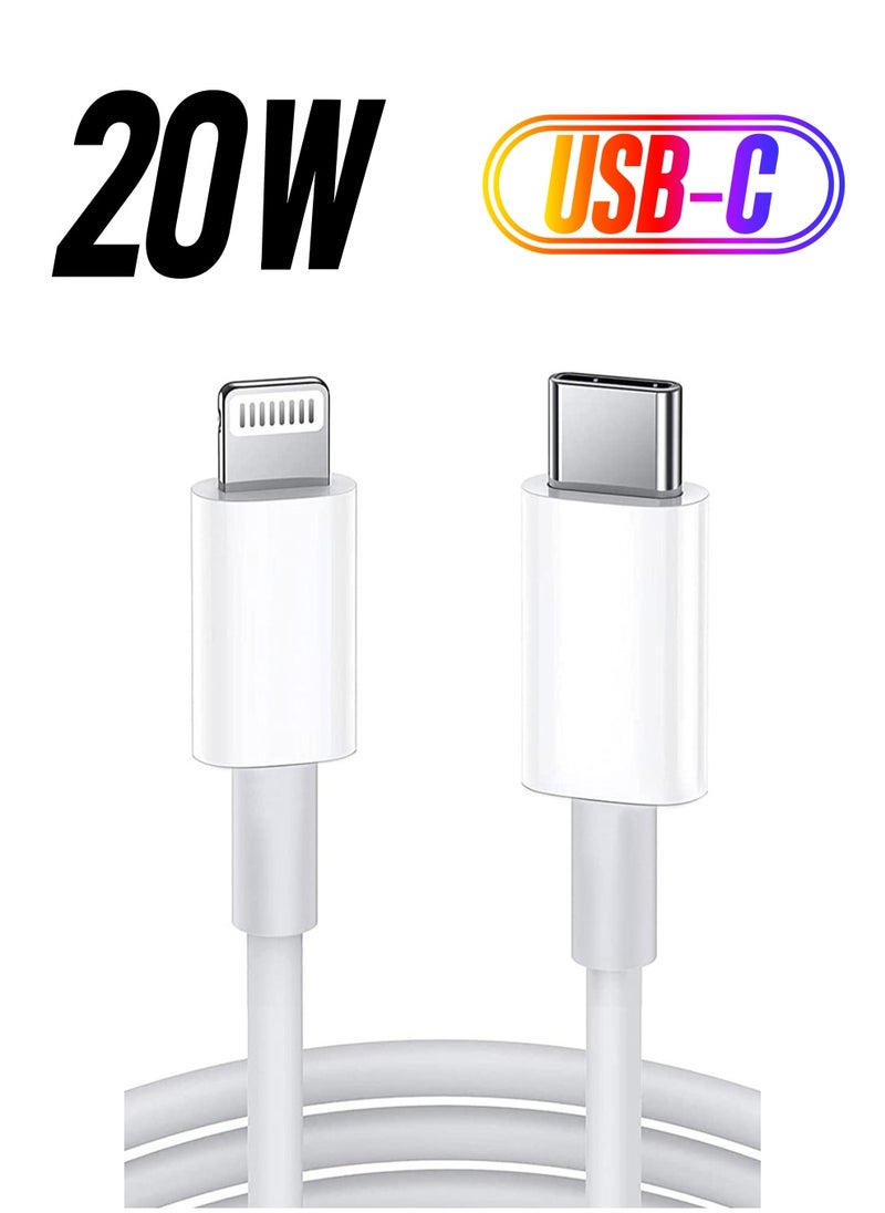 Generic - USB C to Lightning Cable 2M [MFi Certified] Compatible with Apple iPhone 14 Pro Max/13/12/11 Pro/X/XS/XR/8 Plus/AirPods Pro,Supports Power Delivery,White - Image 1