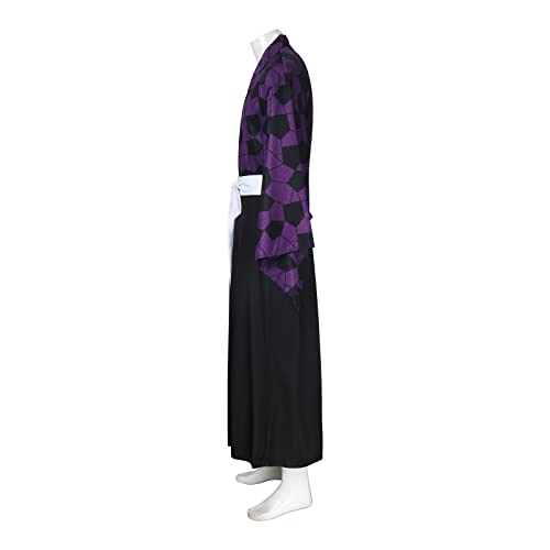 LINKOM Anime Demon Kokushibou Cosplay Costume Kimono Outfits Uniform Set for Men Boys Halloween Party (Small) - Image 3