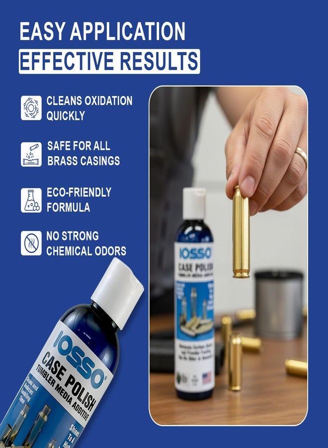 Iosso Case Polish – Brass Cartridge Case Polishing Compound – Bio-Based Formula for Smooth, High-Luster Finish (8 oz) - Image 4