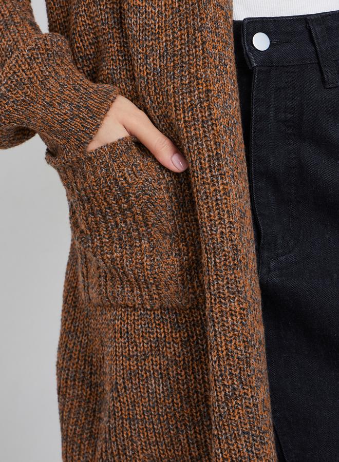 ستايلي كارديجان طويل بتفاصيل محبوكة - Image 3