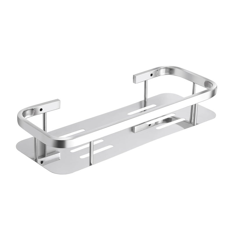 Metwin Stainless Steel 304 Grade Bathroom Organizer/Shelf for Bathroom/Kitchen/Wall - Chrome - Image 1