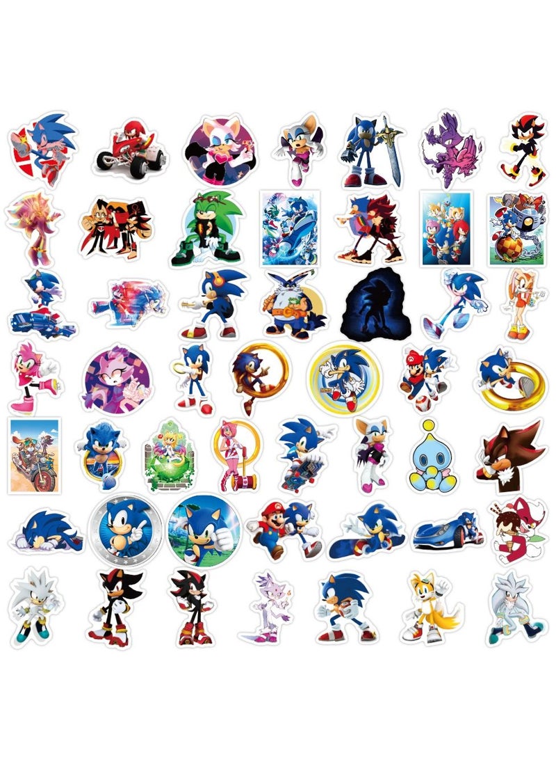 100pcs Sonic Hedgehog Sticker Japan Anime Game For Luggage Laptop Skateboard Bicycle Backpack Scrapbooking Graffiti Decals Stickers  - Image 2