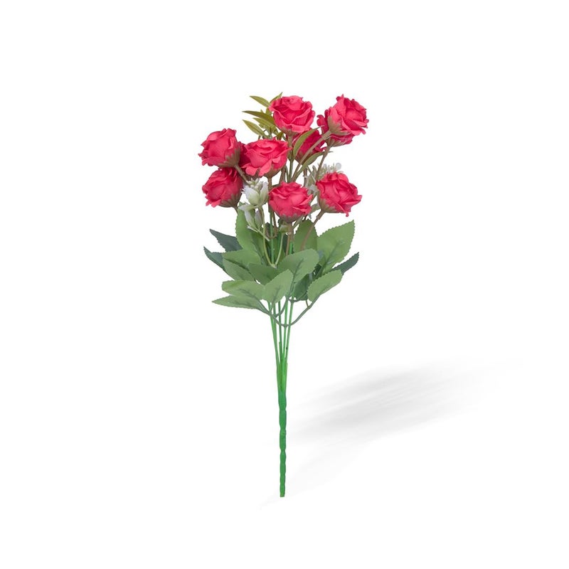 itsy-bitsy Itsy Bitsy Artificial Flower Button Rose Bunch Red 12Inch 1Sprig Decorative Artificial Flower or Leaf Stem for Home Decor Vase Arrangement Wedding Decoration DI - Image 5