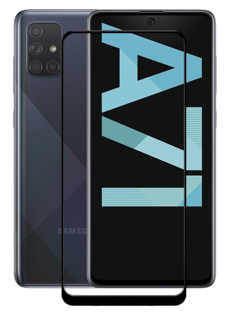ACLIX Antistatic ESD Dustproof Premium Quality High Definition Tempered Glass Screen Protector Designed For Samsung Galaxy A71 - Image 1