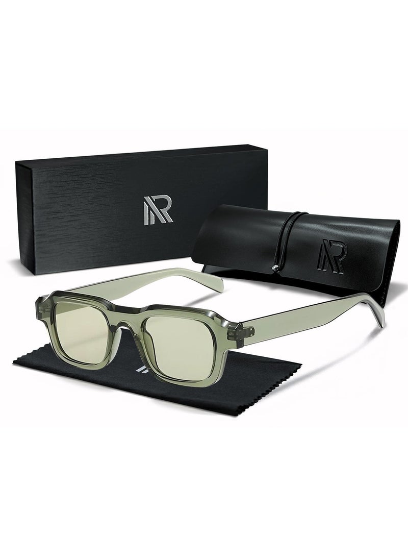 ريتي نظارة شمسية رجالي ونسائي بتصميم عصري وعدسات مستقطبة مع حماية من الأشعة فوق البنفسجية | نظارات موضة أنيقة للقيادة والسفر والرحلات والشاطئ والأنشطة الخارجية | خفيفة الوزن ومريحة - Image 1