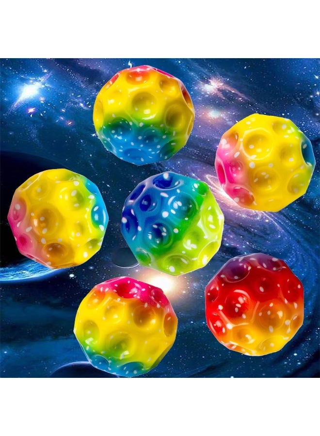 PLAYZO Moon Balls High Bouncing Ball Pop moonBall Rubber Bounce Improve Hand-Eye Coordination Sports Training Children's Sensory Easy to Grip and Catch - Image 1