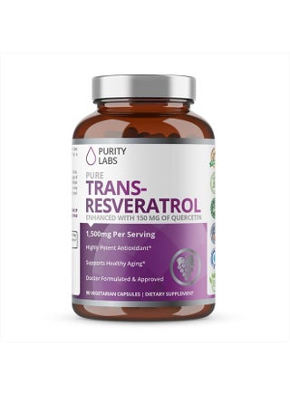 Pure Trans-Resveratrol Supplement + Quercetin 1500mg, Vegan Supplements for Heart, Skin Hair Nails, Anti Aging Antioxidant Supplement 90ct - pzsku/ZD8871F16E2525A56BA53Z/45/_/1716665716/ad84a76b-08d7-4e28-8c55-308546646e78