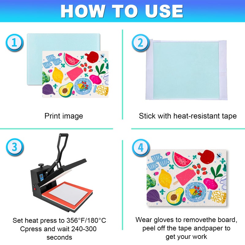 HYHOSHI 6Pack Sublimation Glass Cutting Board Blanks, Textured Tempered Glass Chopping Boards for Kitchen, Anti Slip Cutting Boards Heat Resistant Glass Plate Chopping Board for Kitchen DIY Heat Press Machine - Image 4