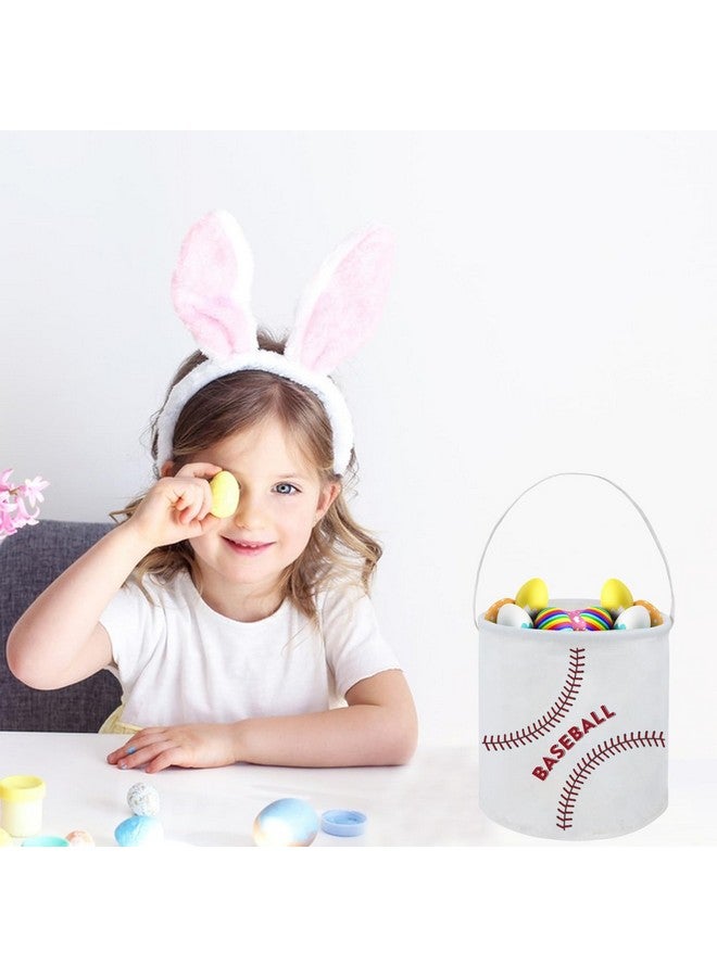FXOCSHE FXOLCSHE Easter baseball busket,Easter Room decor,baseball basket,Boys hamper,easter Room Decor,Kids Gift Basket(Baseball) - Image 4